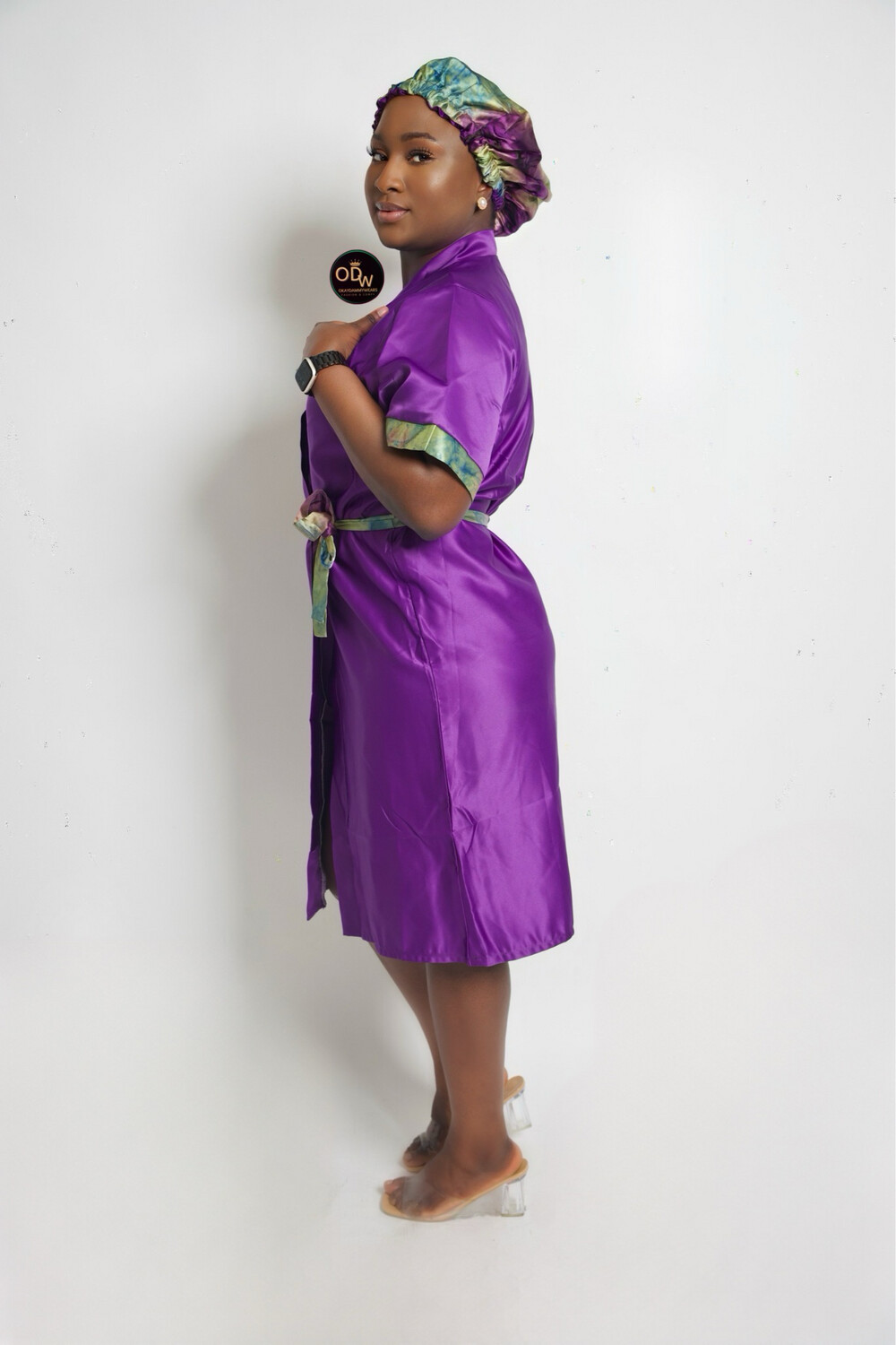 Ankara Robes Robes with Bonnets