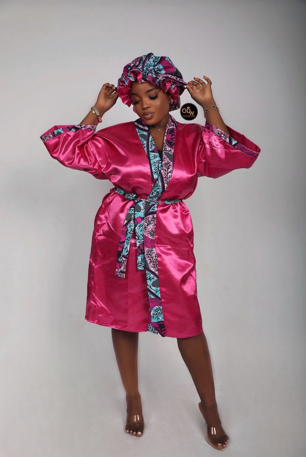 Ankara Robes With Bonnets