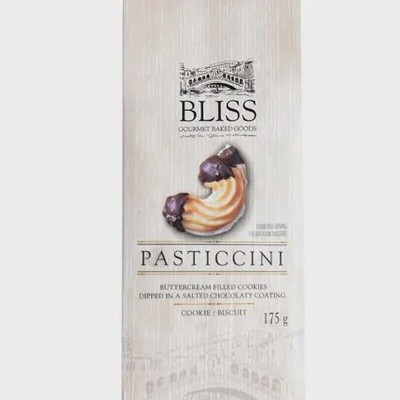 Buttercream Filled Pasticinni Crescent Cookies