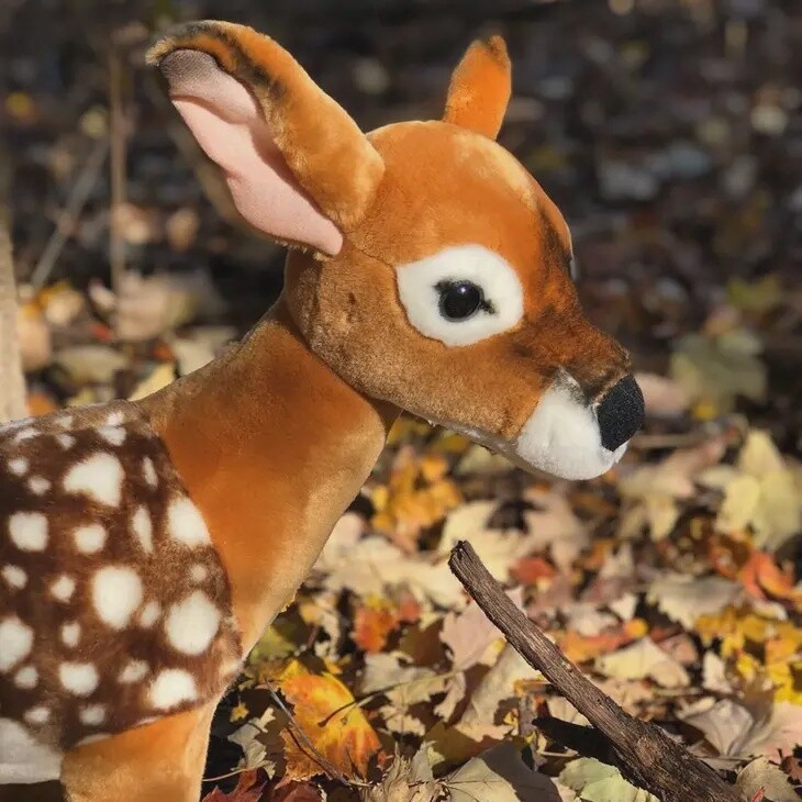Rose Bud Plush Deer