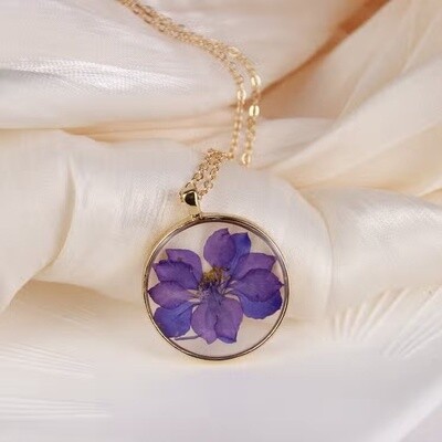 Delphinium Necklace