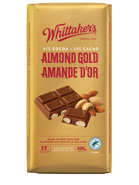 Almond Gold Milk Chocolate Bar