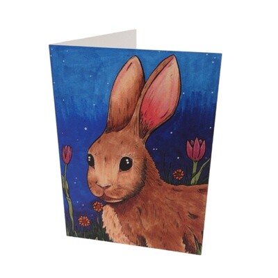 Brown Bunny Greeting Card