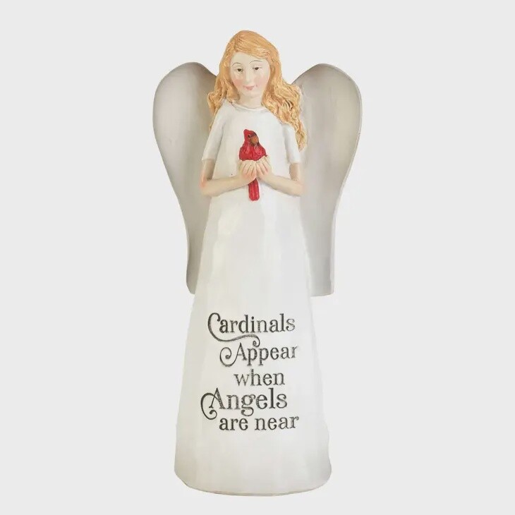 Cardinals Appear When Resin Angel 6&quot;