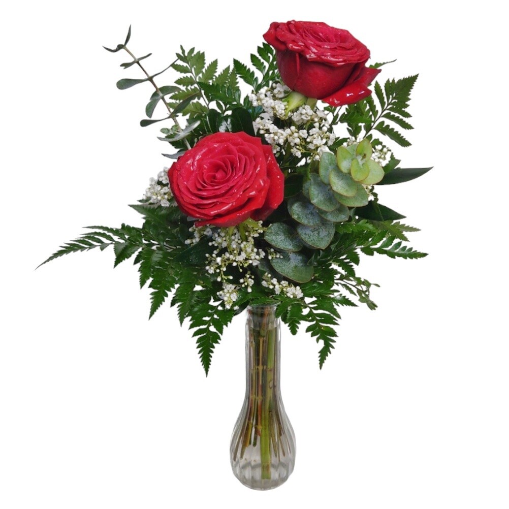 Soul Mate - 2 Rose Vase Arrangement