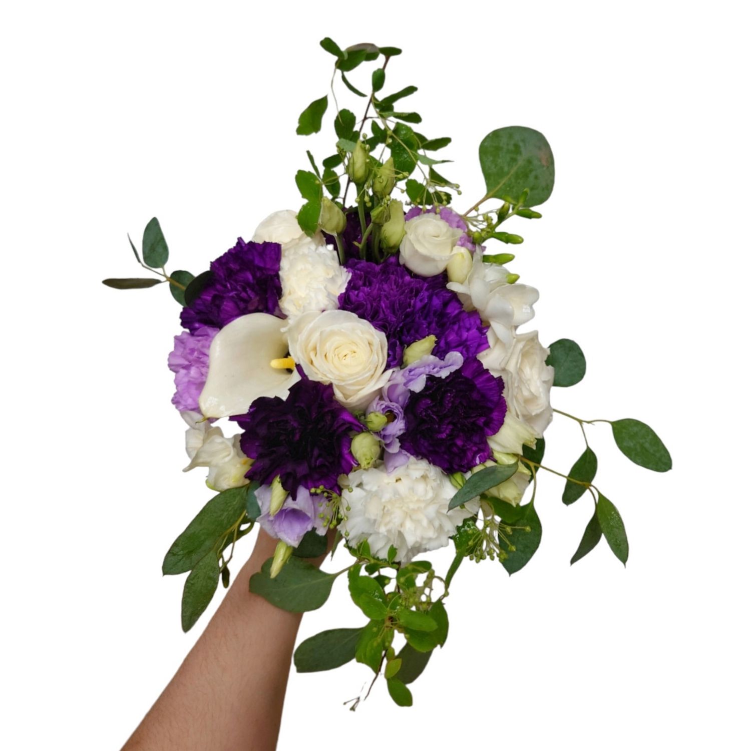 Purple Sensation Bridesmaid Bouquet, Size: standard