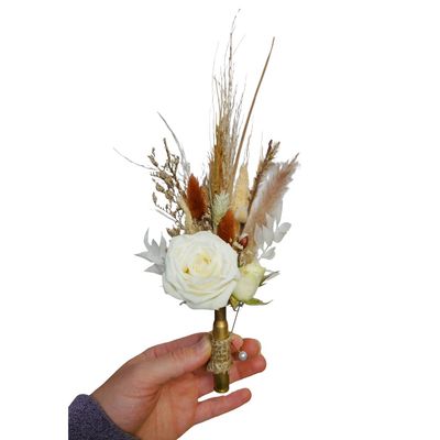 Gun Bullet Boutonniere