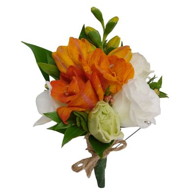 Orange Beauty Boutonniere