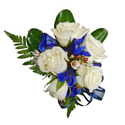 Delphinium Corsage