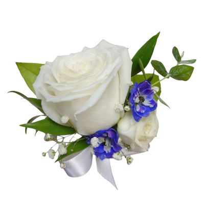 Blue Delphinium Boutonniere