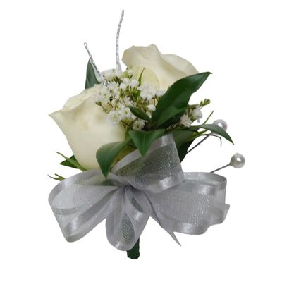 Silver Diamond Boutonniere