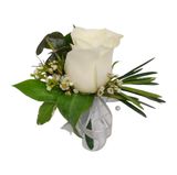 Eucalyptus Rose Boutonniere