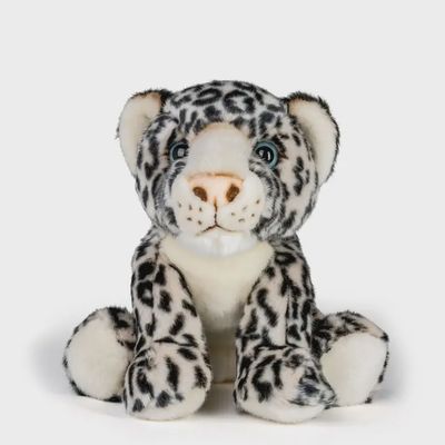 12" Stuffed Snow Leopard
