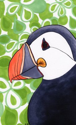 Puffin Greeting Card
