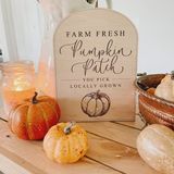 Pumpkin Patch Wood Sign for Fall