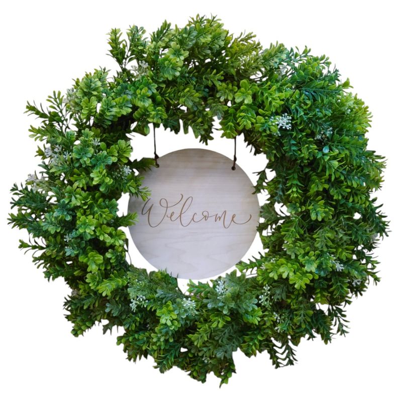 Boxwood Welcome Wreath