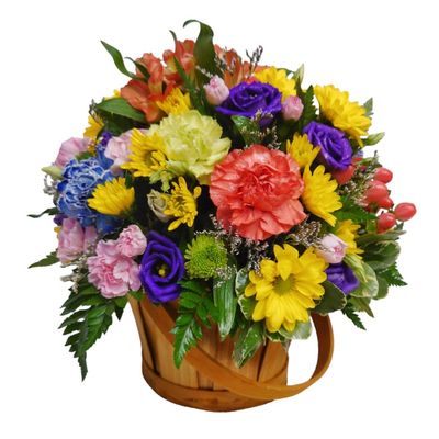 Colorful Flower Basket
