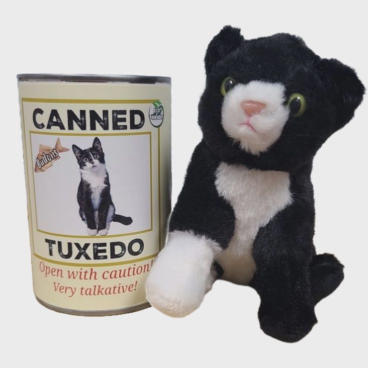 Canned Tuxedo Cat