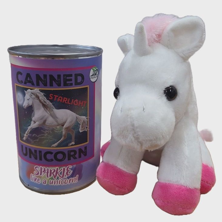 Canned Unicorn Stuffed Animal Plush