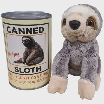 Canned Sloth Stuffed Animal