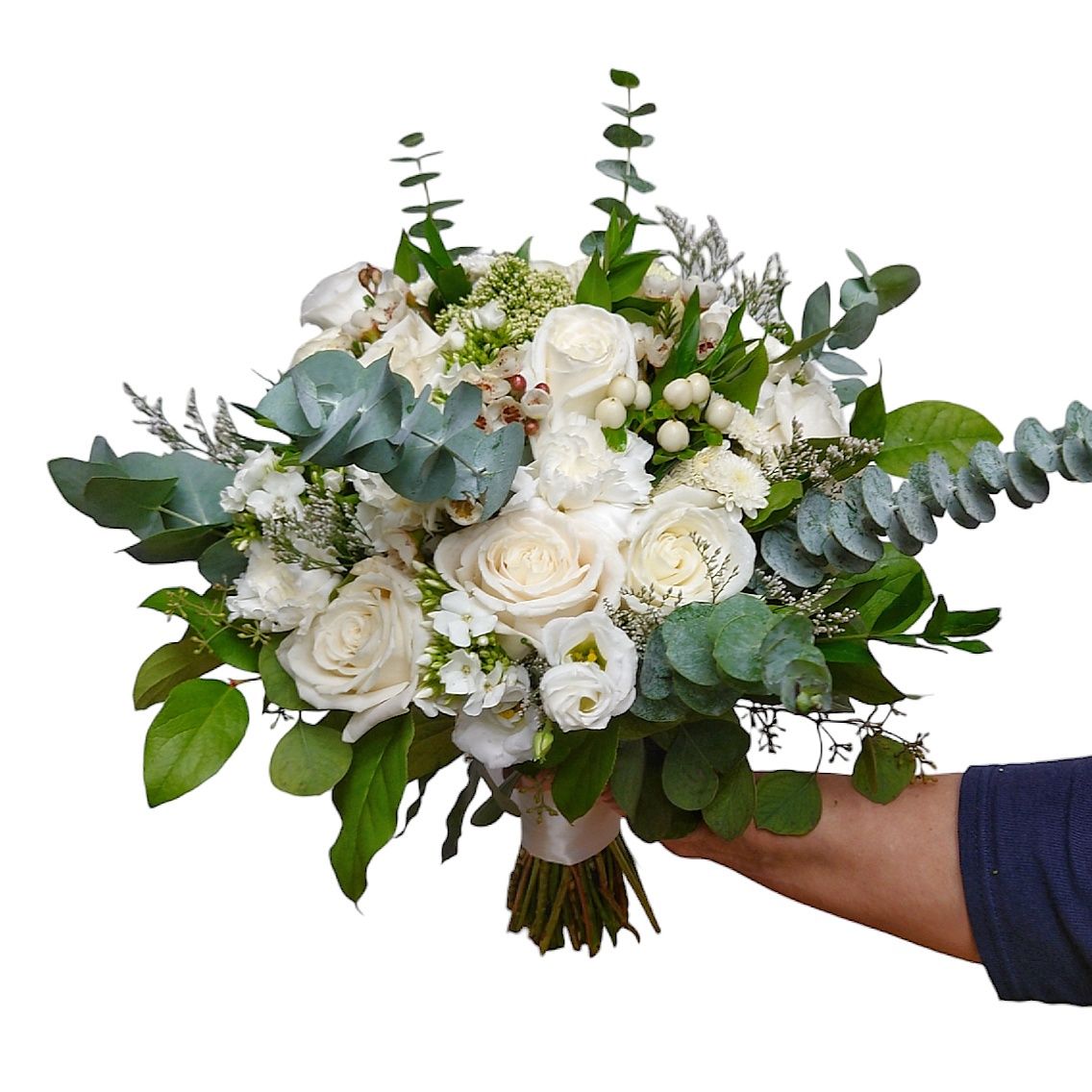 White Berries Eryn Wedding Bouquet