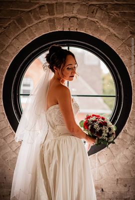 Classic Red Roses Victoria Wedding Bouquet