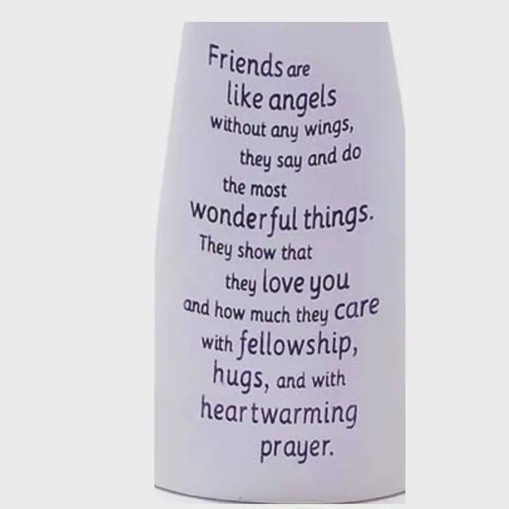 Angel 'friends Are Like Angels' Resin Decorative Figurine