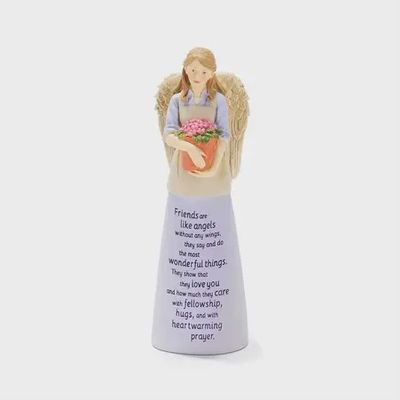 Angel &#39;friends Are Like Angels&#39; Resin Decorative Figurine