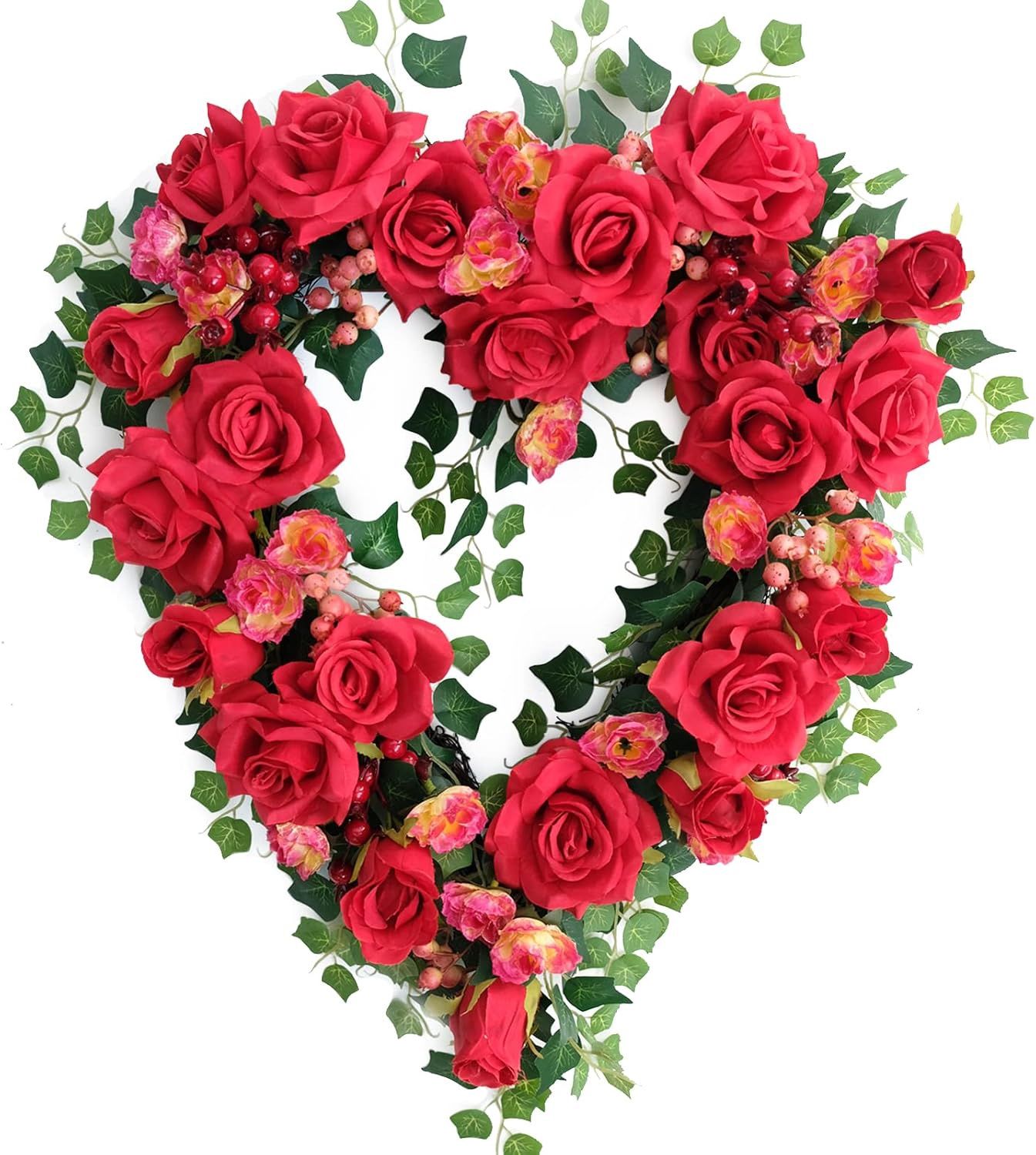 Roses Heart Wreath