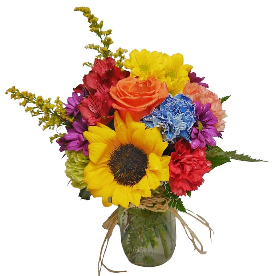 Colorful Mason Jar
