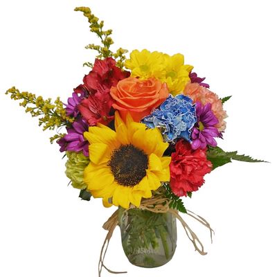 Colorful Mason Jar