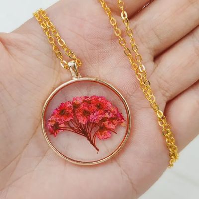 Dried Flower Necklace