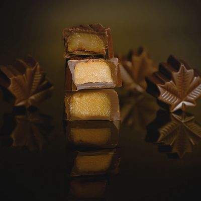4 Stuffed Chocolates - Maple Salted Caramel Ganache