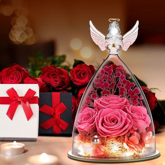 Pink Real Rose Angel