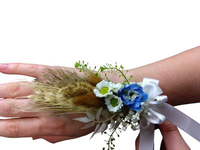 A Touch of Blue  Corsage