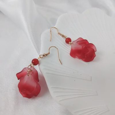 Rose Petal Earings