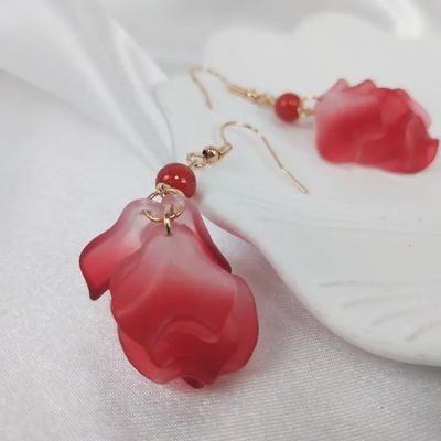 Rose Petal Earings