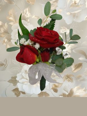 Red Velvet Boutonniere