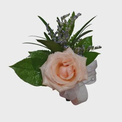 Pink and Lavender Boutonniere