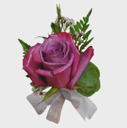 Violet Beauty Boutonniere