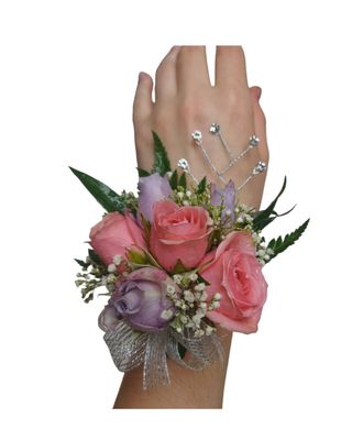 Princess Pink and Purple Corsage
