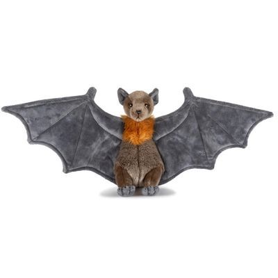 11&quot; plush bat stuffed animal front view with realistic face