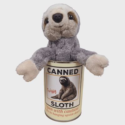 Twiggy la Peluche Paresseux en Conserve – Collection Cadeaux en Conserve