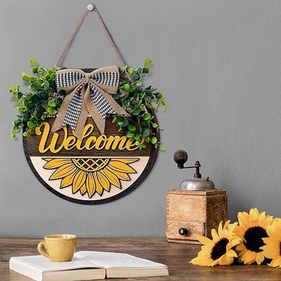 12&quot; Welcome Sunflower