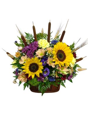 Cat Tail Flower Basket