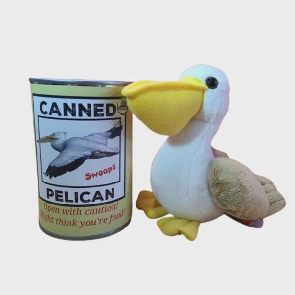 Canned Pelican Plushie