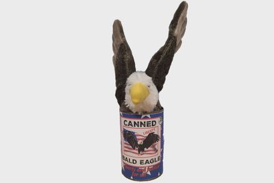 Canned Bald Eagle Plushie