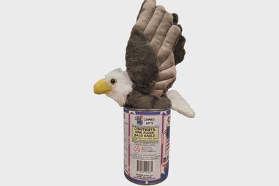 Canned Bald Eagle Plushie