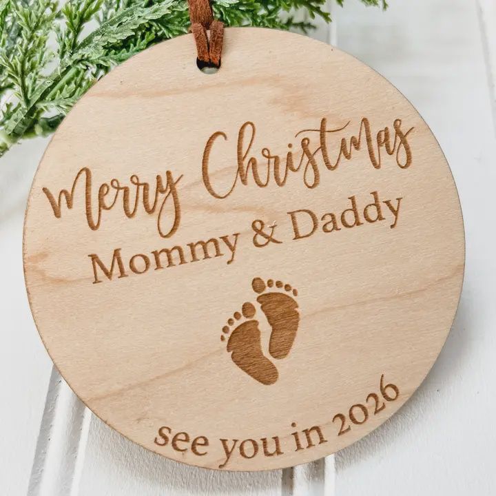&quot;See You in 2026&quot; Baby Ornament - Mommy &amp; Daddy