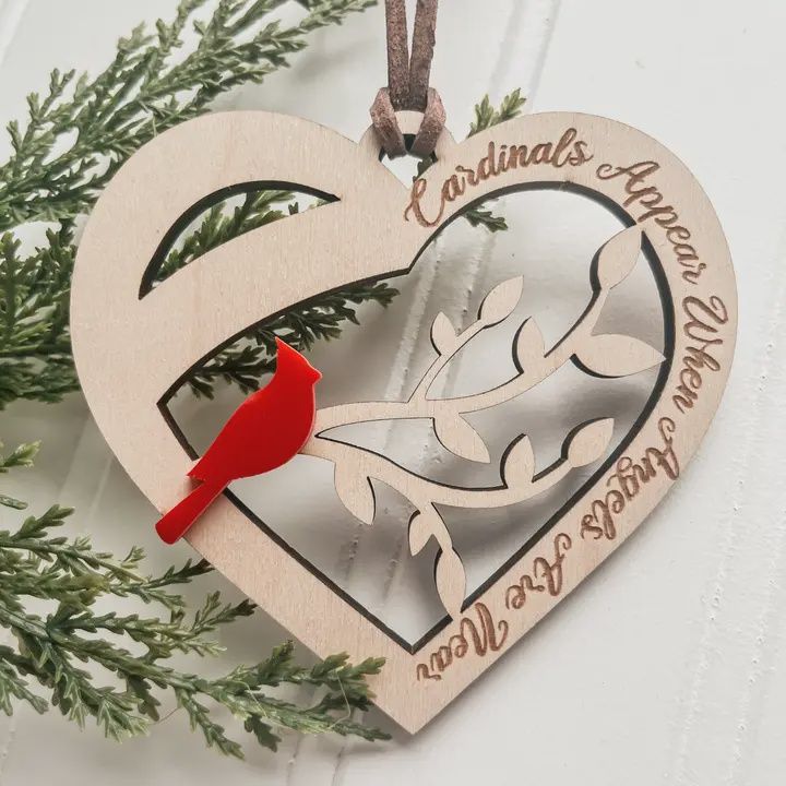 Cardinal Ornament - Angels Are Near